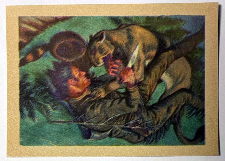1956 Gum Inc Adventure Davy Crockett King of the Wild Frontier Card #59