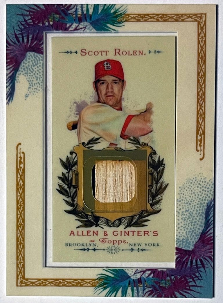Scott Rolen 2007 Topps Allen & Ginter Game Used Bat Mini Framed Card #AGR-SR2