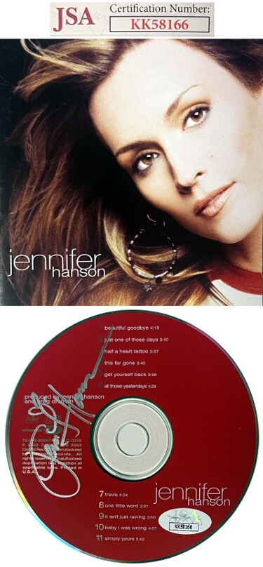 Jennifer Hanson signed 2002 Self Titled CD w/ Cover Booklet & Case- JSA