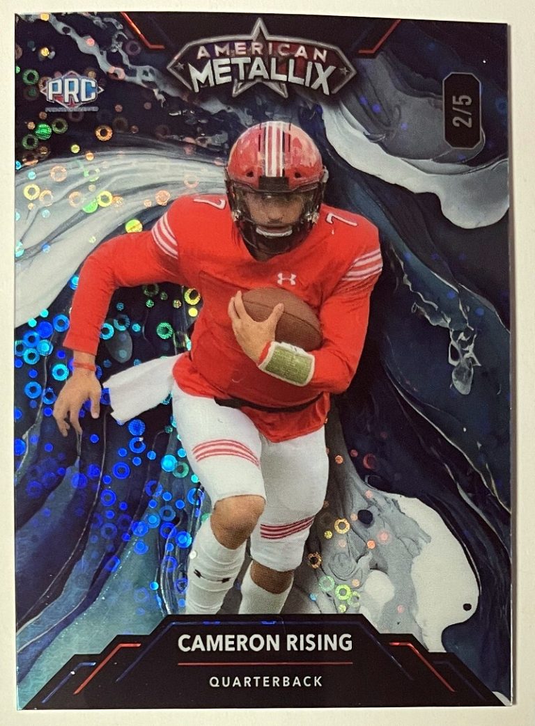 Cameron Rising 2023 Wildcard American Metallix PRC Rookie Card #WMP-CR- /5 -Utah