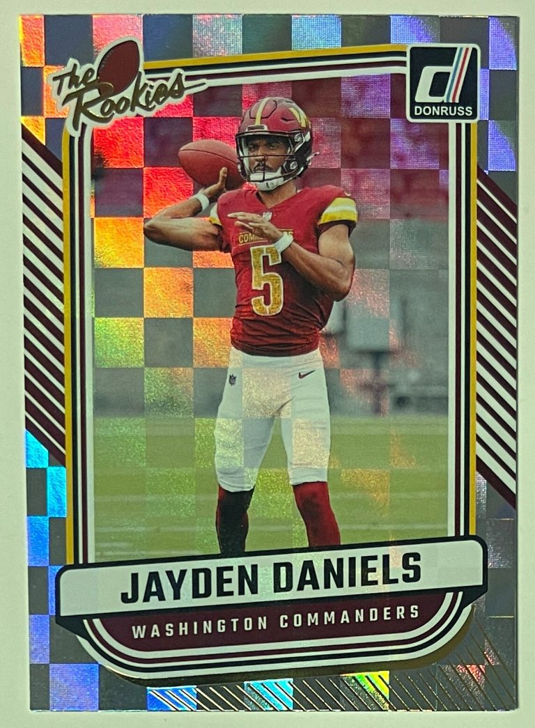 Jayden Daniels 2024 Panini Donruss The Rookies Card (RC) #TR-37 (Commanders)