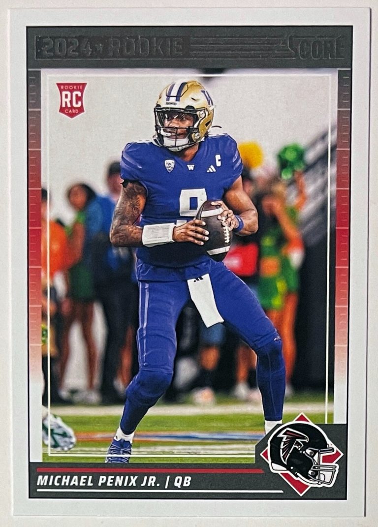 Michael Penix Jr. 2024 Panini Score Rookie Card (RC) #323 (Falcons/Washington)