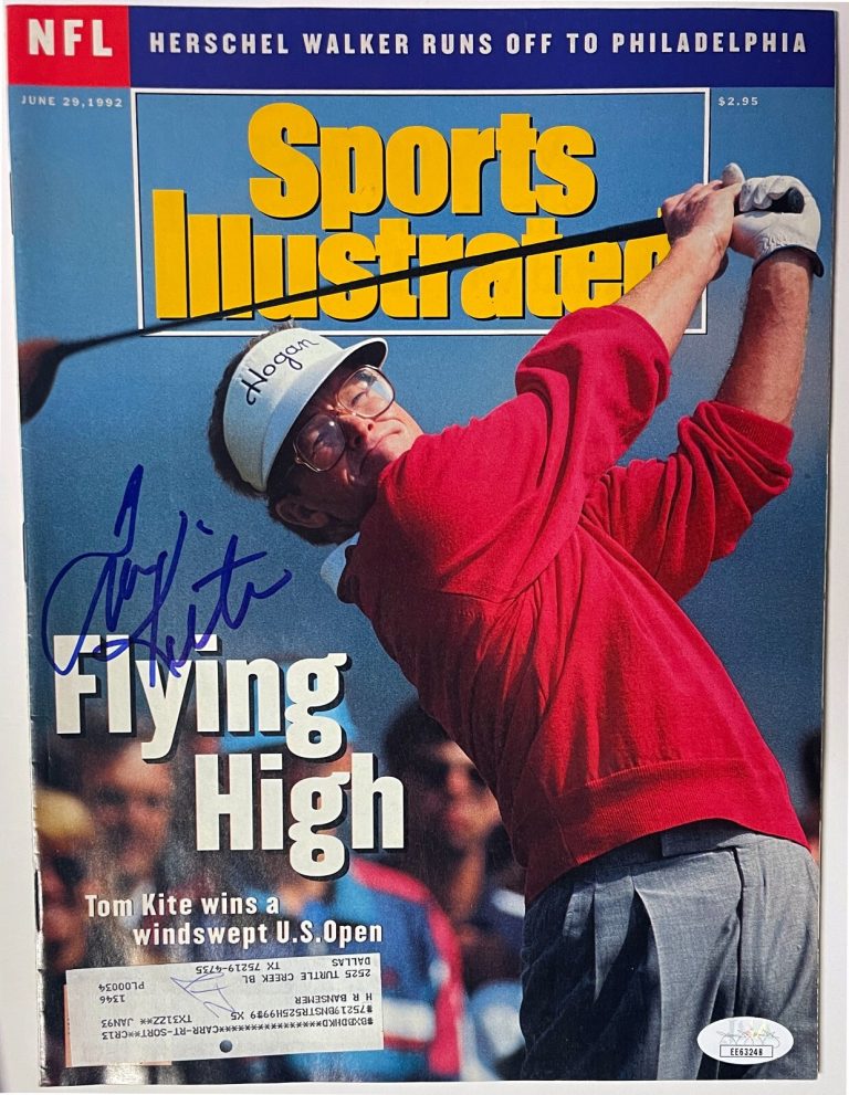 Tom Kite signed Sports Illustrated Full Magazine June 29, 1992 U.S. Open - JSA