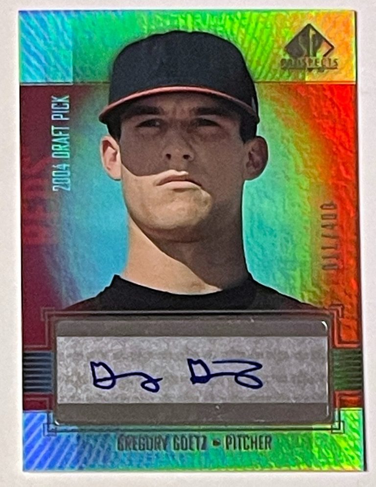 Gregory Goetz signed 2004 SP Prospects Rookie Auto Card #GG /400 Cincinnati Reds