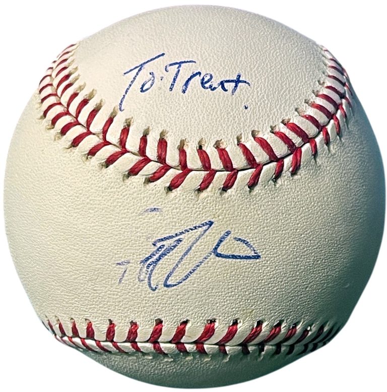 Geoff Jenkins signed Ofc Rawlings Major League Baseball To Trent-COA- Milwaukee