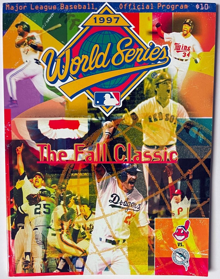 1997 World Series MLB Game Program- Florida Marlins vs Cleveland Indians -NEW