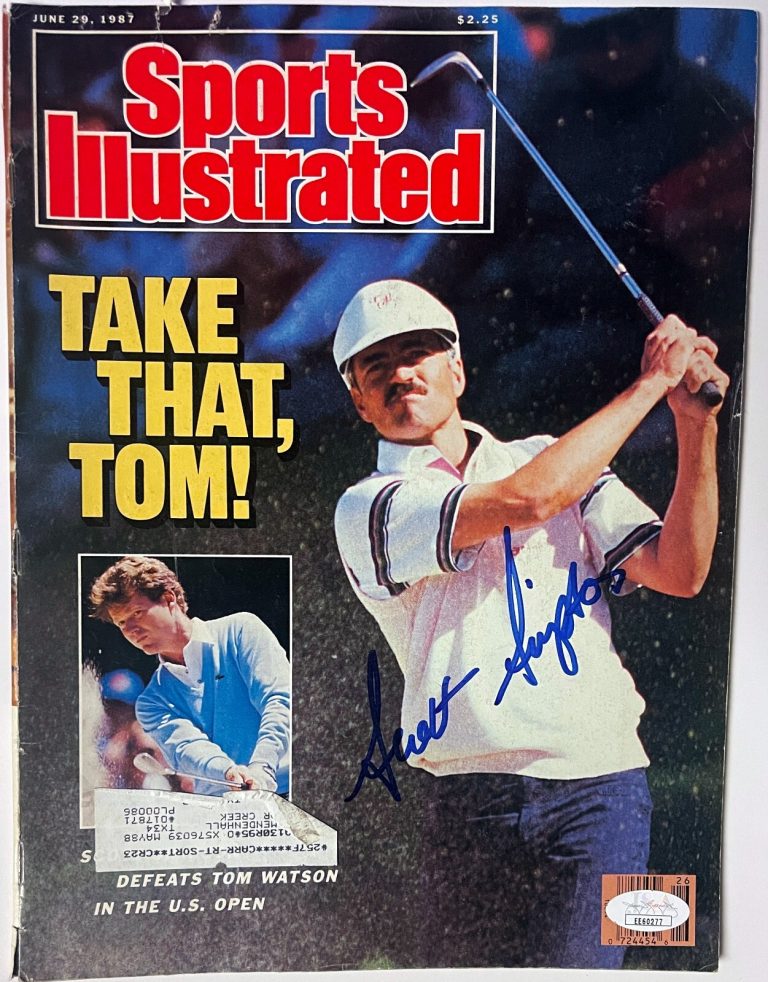 Scott Simpson signed Sports Illustrated Full Magazine 6/29/1987 imperfect- JSA