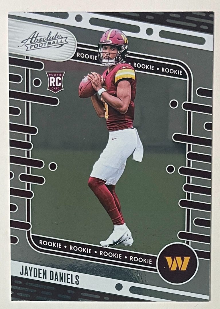 Jayden Daniels 2024 Panini Absolute Rookie Card (RC) #102- Washington Commanders