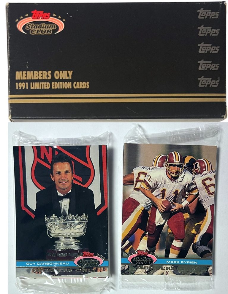 1991 Topps Stadium Club Members Only Limited Edition Card Set NFL NHL Sealed