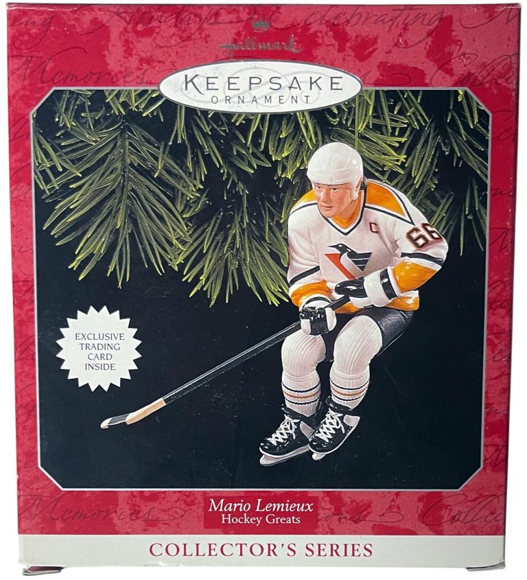 Mario Lemieux 1998 NHL Hallmark Hockey Keepsake Ornament Pittsburgh Penguins NIB