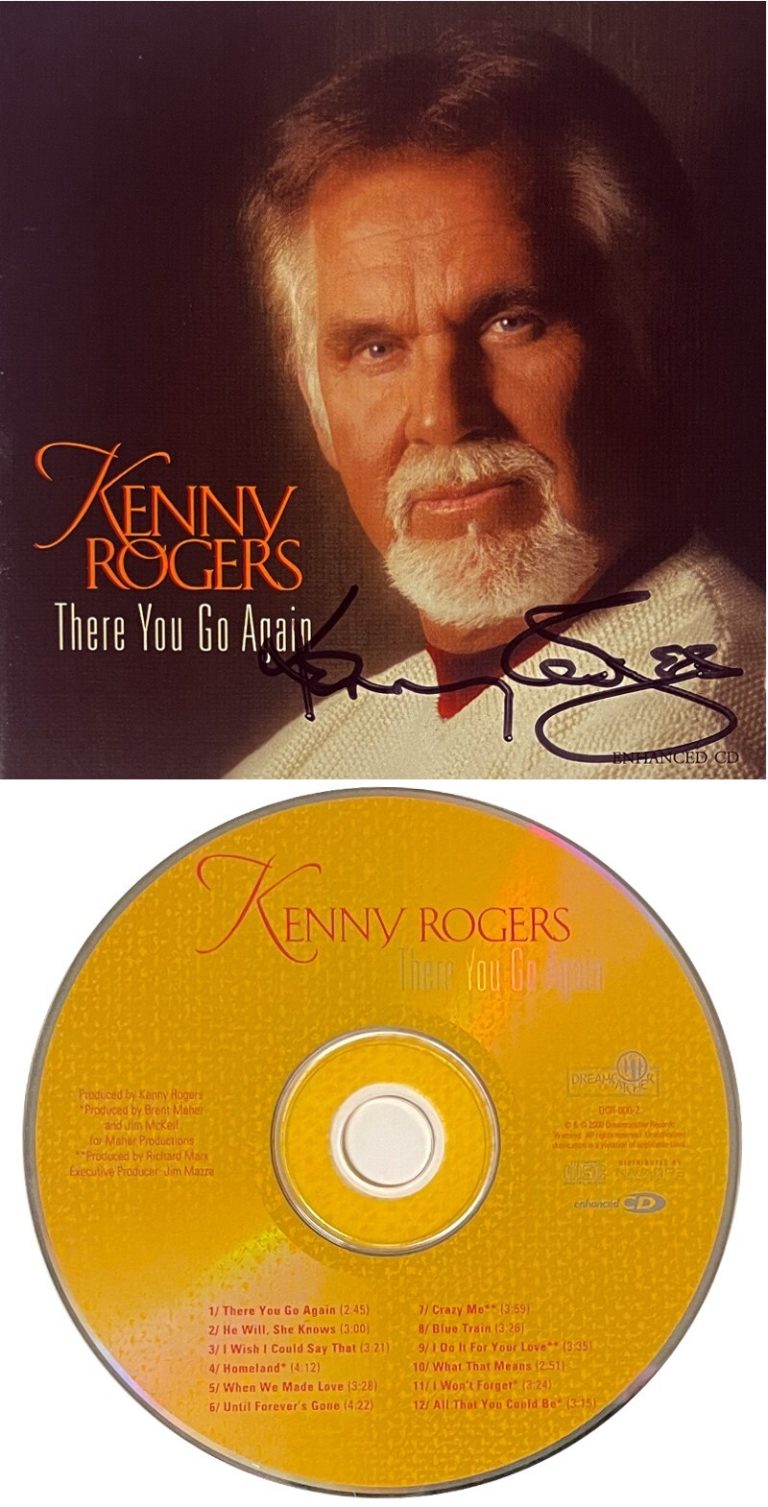 Kenny Rogers signed 2000 There You Go Again Album Cover Booklet w/ CD/Case- COA