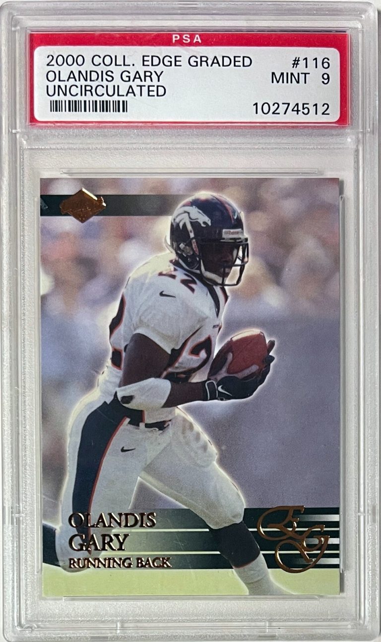 Olandis Gary 2000 Collectors Edge Uncirculated RC  #116  /5000 - PSA Graded 9 MT