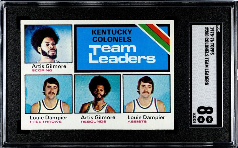 Artis Gilmore 1975-76 Topps Kentucky Colonels Card #280- SGC Graded 8 NM-MT