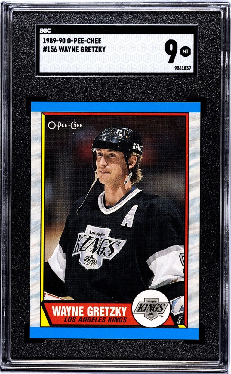 Wayne Gretzky 1989-90 O-Pee-Chee NHL Card #156- SGC Graded 9 Mint (LA Kings)
