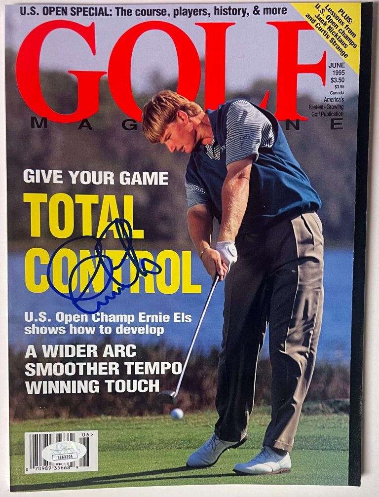 Ernie Els signed Golf Magazine June 1995 - JSA #EE63304 (US Open Champ) No Label
