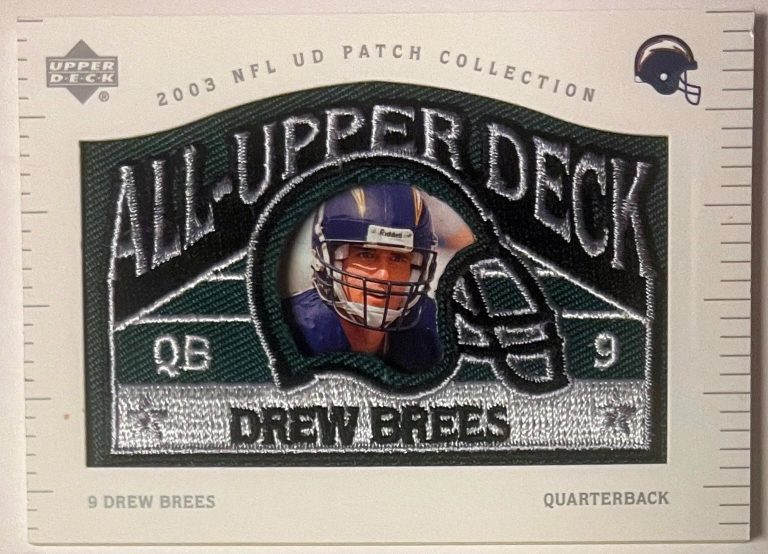 Drew Brees 2003 Upper Deck UD Patch Collection All-Upper Deck  Card #UD-21