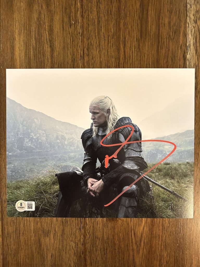 Matt Smith ‘House of the Dragon’ Signed Autographed 8x10 Photo ‘Daemon’ Beckett