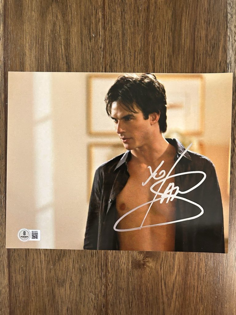 Ian Somerhalder ‘Vampire Diaries’ Signed 8x10 Photo ‘Damon Salvatore’ Beckett
