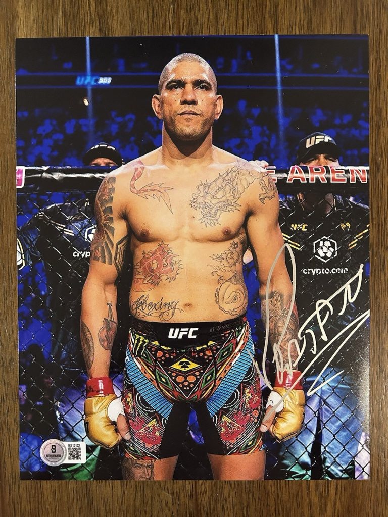 Alex Pereira Signed Autographed UFC Fighter 8x10 Photo Beckett
