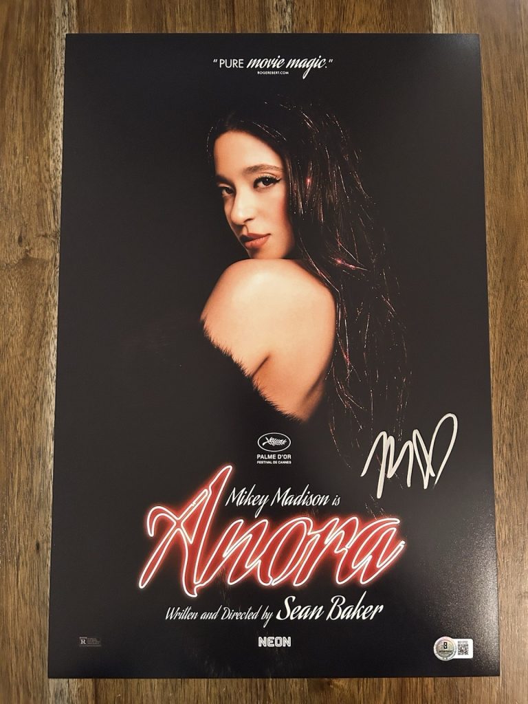 Mikey Madison ‘Anora’ Signed 12x18 Photo Autograph Beckett Certified Oscars