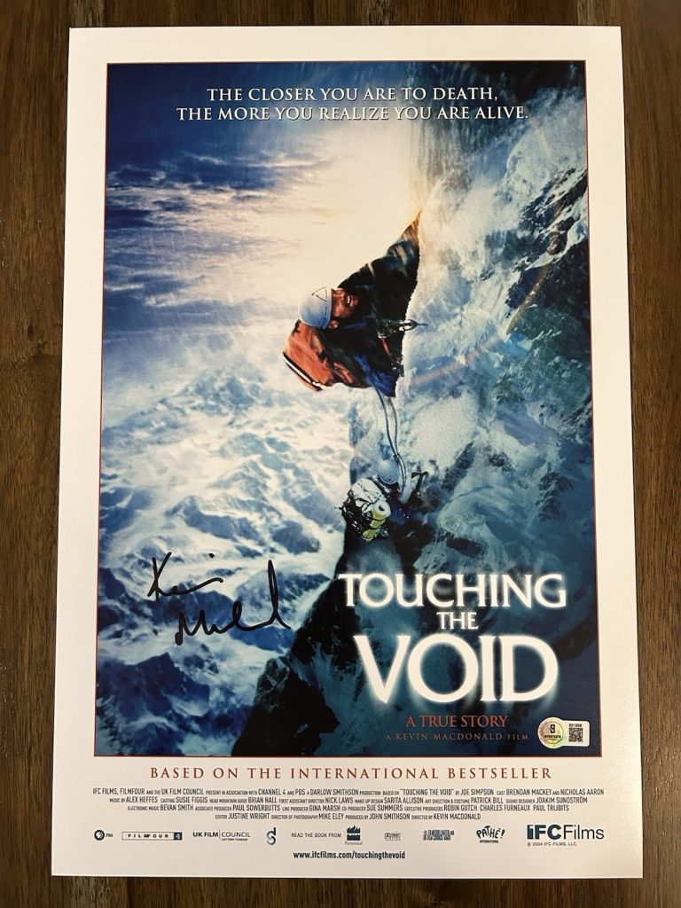 Kevin Macdonald Touching The Void Director Signed 12x18 Photo Beckett Certified