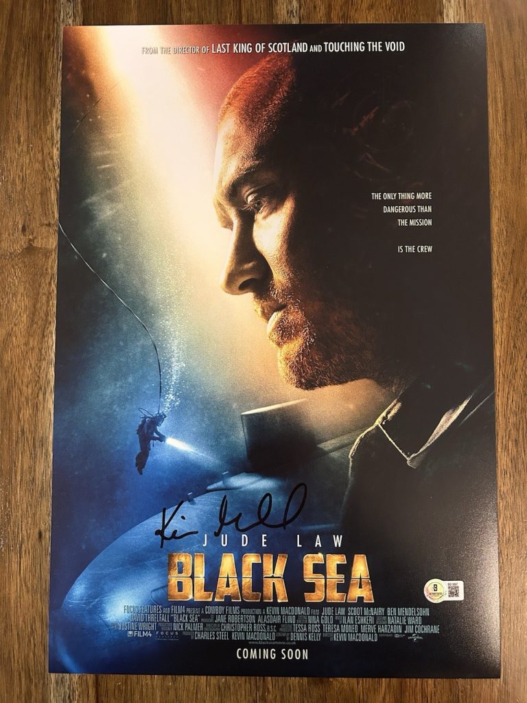 Kevin Macdonald ‘Black Sea’ Movie Director Signed 12x18 Photo Beckett Certified