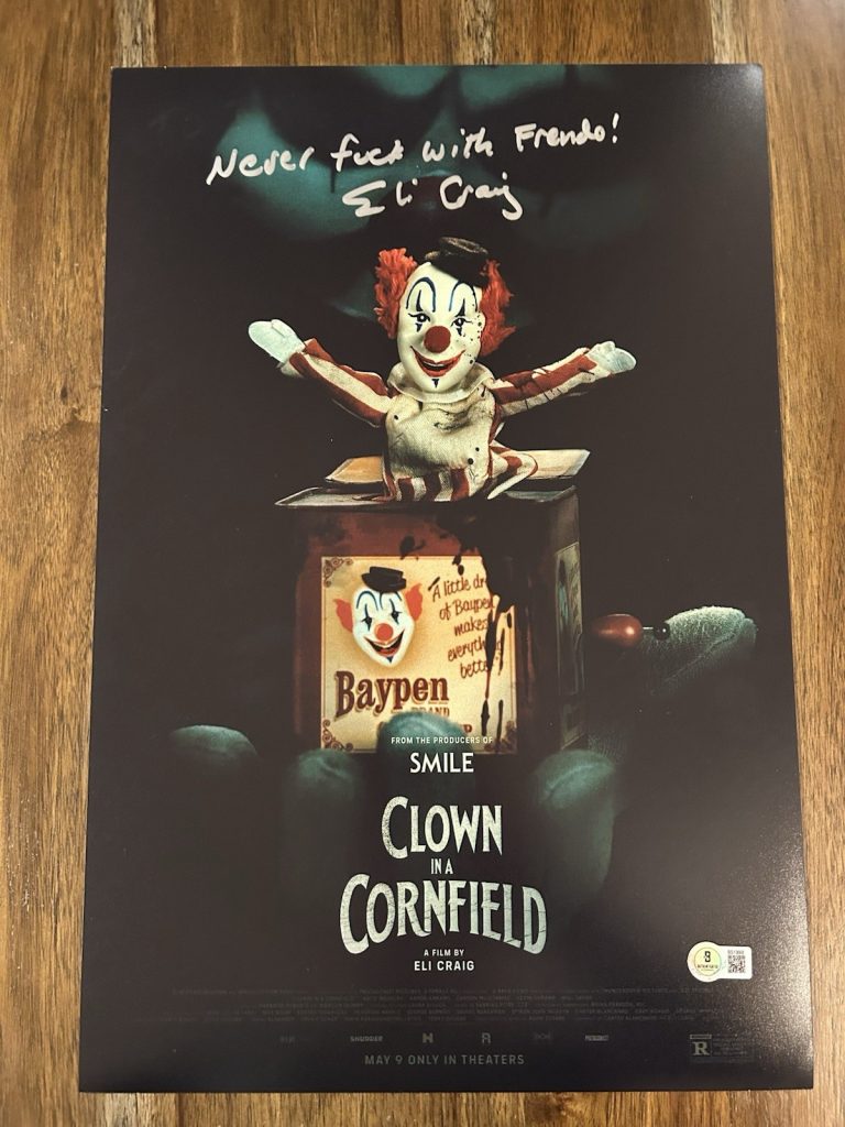 Eli Craig ‘Clown In A Cornfield’ Director Signed 12x18 Photo Beckett Certified