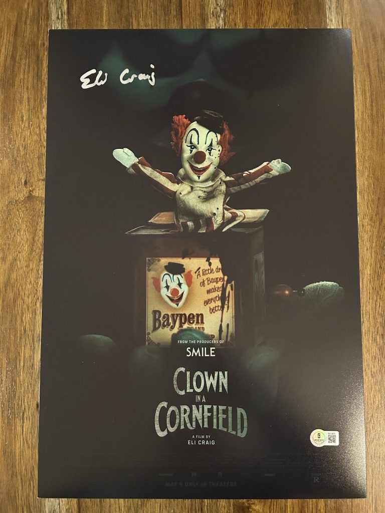 Eli Craig ‘Clown In A Cornfield’ Director Signed 12x18 Photo Beckett Certified