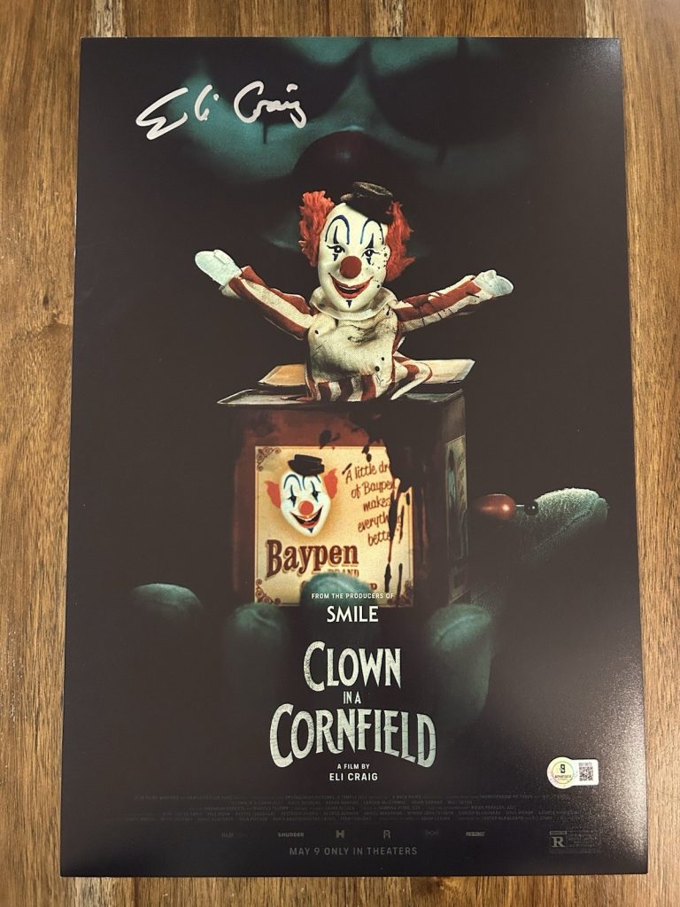 Eli Craig ‘Clown In A Cornfield’ Director Signed 12x18 Photo Beckett Certified