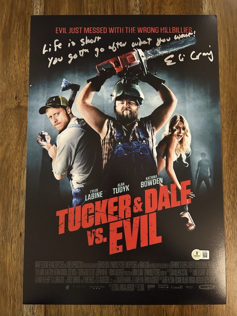 Eli Craig ‘Tucker & Dale Vs. Evil’ Director Signed 12x18 Photo Beckett Certified