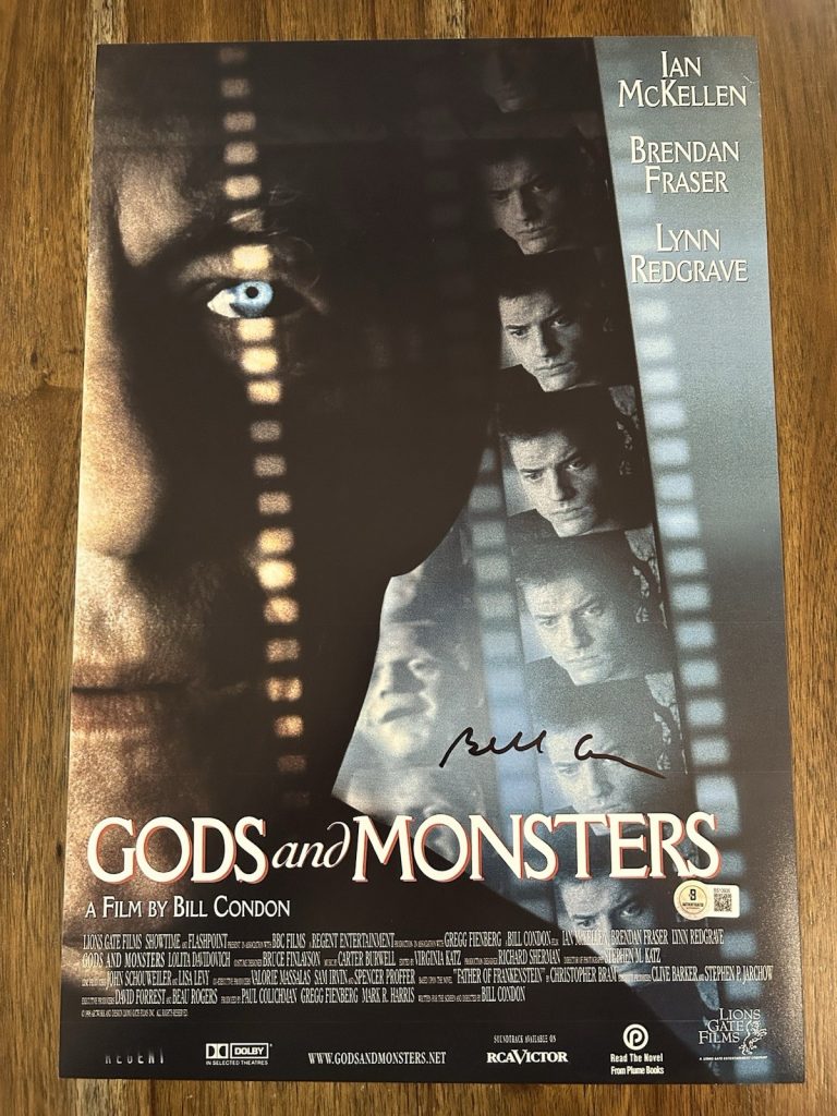 Bill Condon ‘Gods And Monsters’ Director Signed 12x18 Photo Beckett Certified