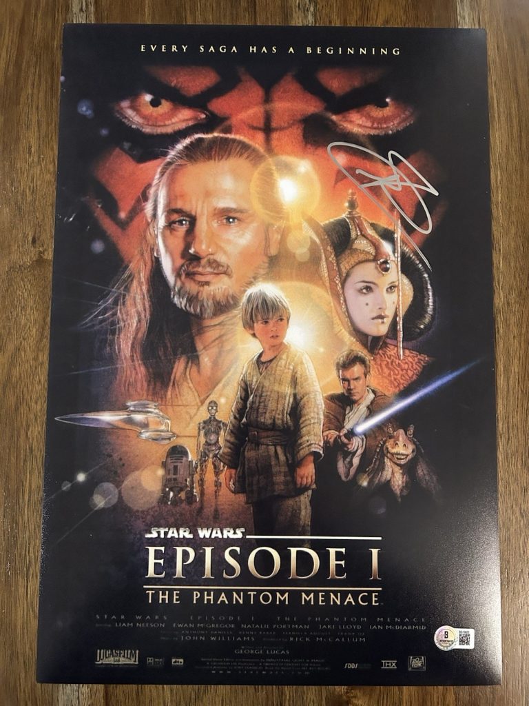 Ray Park ‘Star Wars: The Phantom Menace’ Signed 12x18 Photo ‘Darth Maul’ Beckett