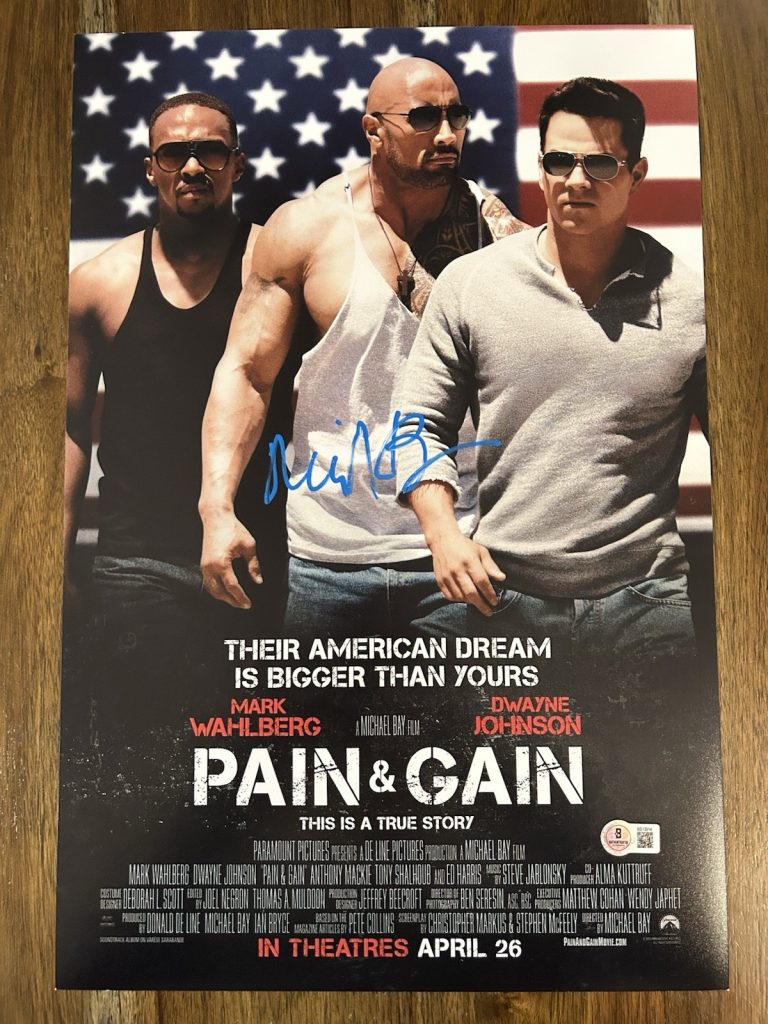 Michael Bay ‘Pain & Gain’ Director Signed 12x18 Photo Beckett Certified And