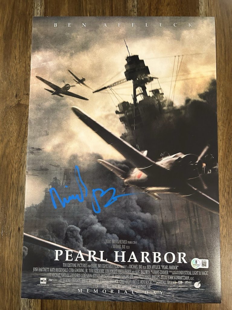 Michael Bay ‘Pearl Harbor’ Director Signed 12x18 Photo Beckett Certified