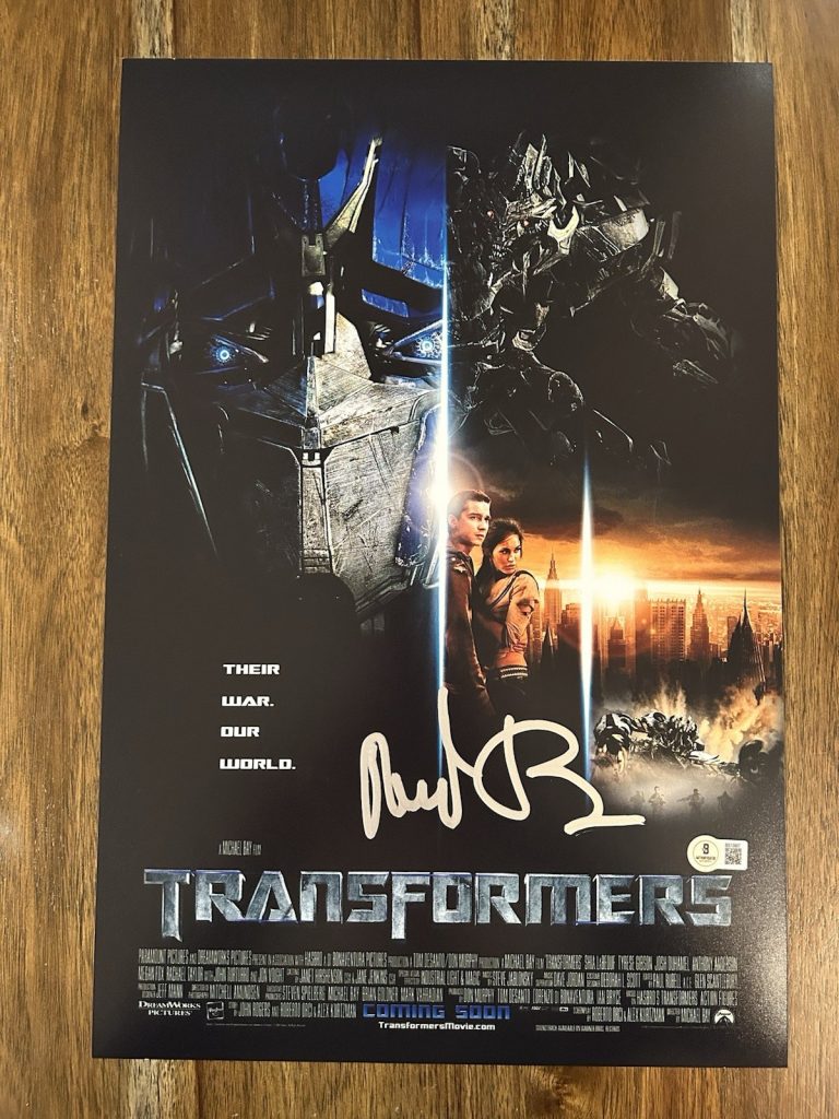 Michael Bay ‘Transformers’ Director Signed 12x18 Photo Beckett Certified