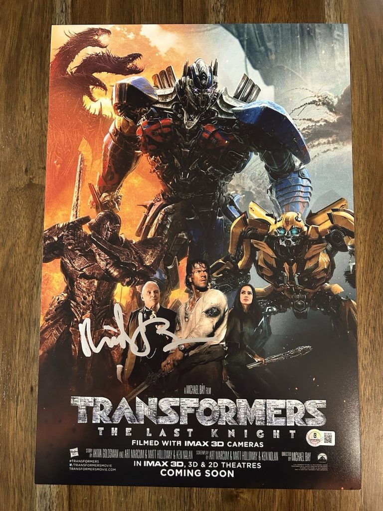 Michael Bay ‘Transformers The Last Knight’ Director Signed 12x18 Photo Beckett