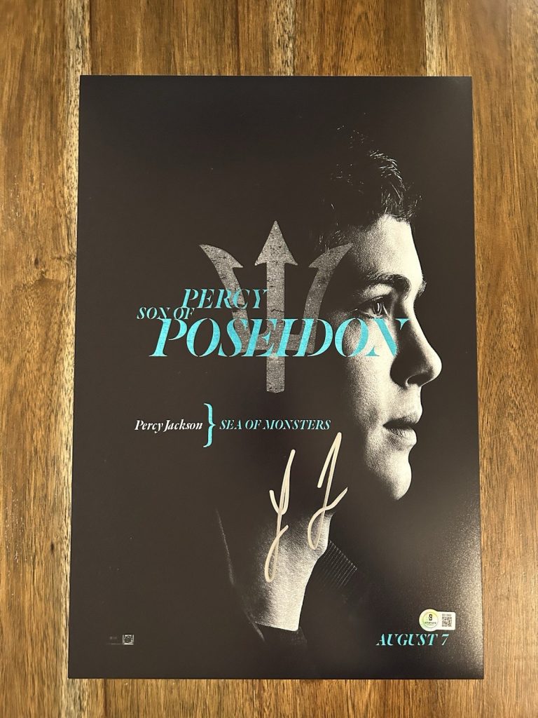 Logan Lerman ‘Percy Jackson: Sea Of Monsters’ Signed 12x18 Photo Beckett