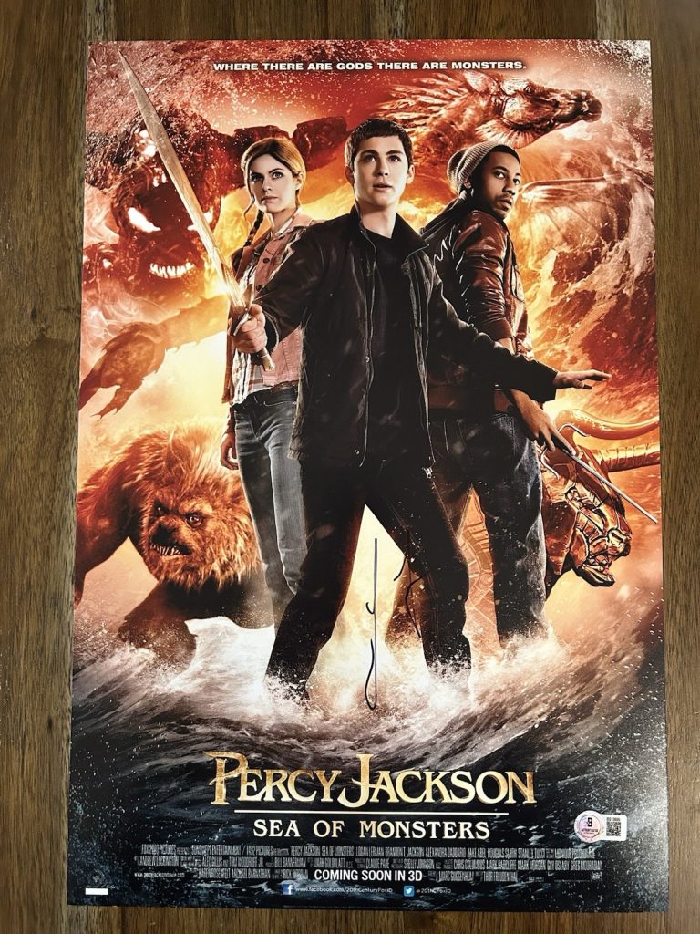 Logan Lerman ‘Percy Jackson: Sea Of Monsters’ Signed 12x18 Photo Beckett