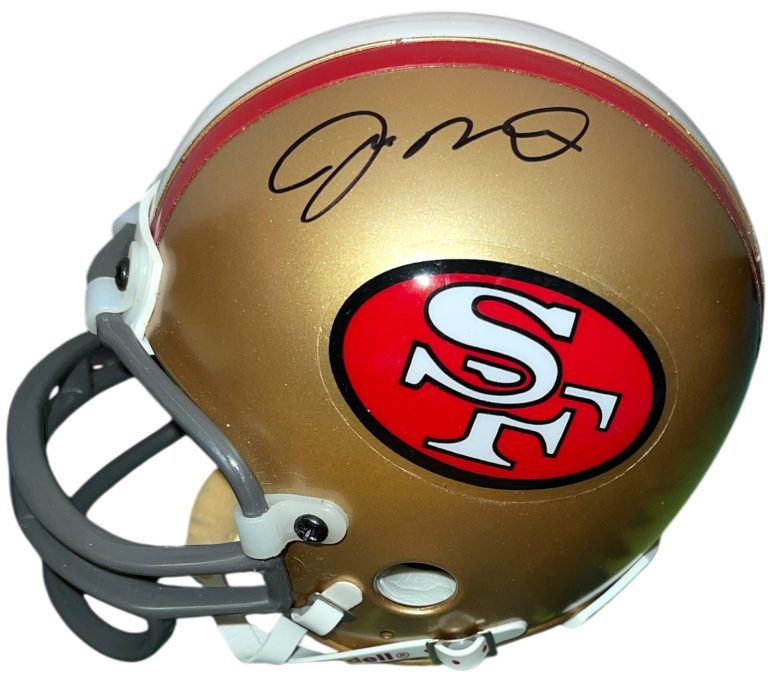 Joe Montana signed San Francisco 49ers NFL TB Mini Helmet #13- Upper Deck Holo