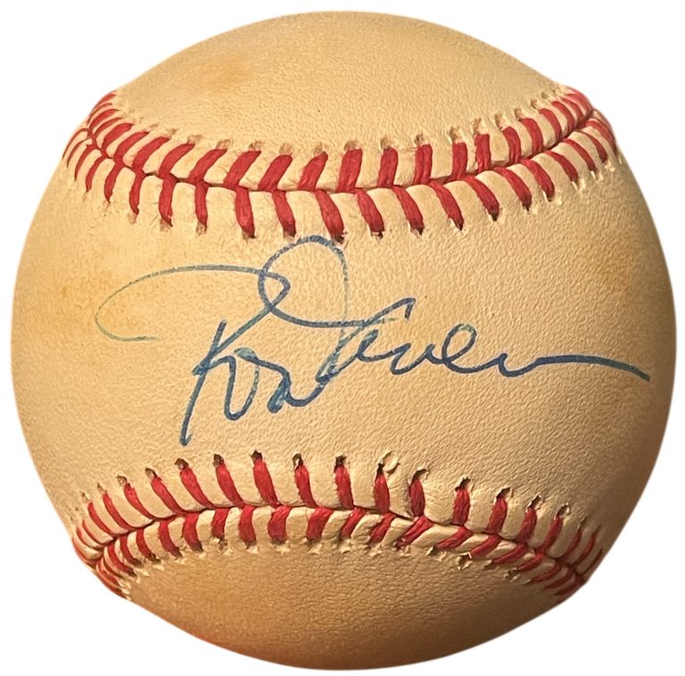 Rod Carew signed Official Rawlings ROAL American League Baseball toned- COA/HOF