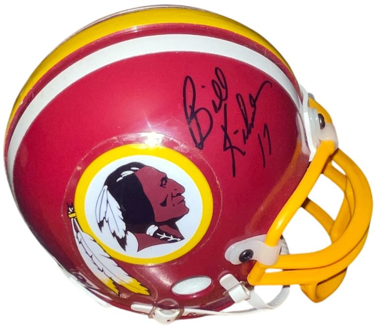 Billy Kilmer signed Washington Riddell NFL TB Rep Mini Helmet #17 - COA /Ticket