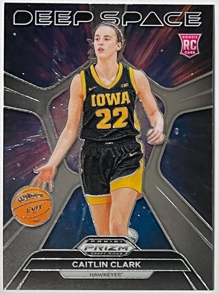 Caitlin Clark 2024 Panini Prizm Draft Picks Deep Space Rookie Card (RC)  #8 Iowa