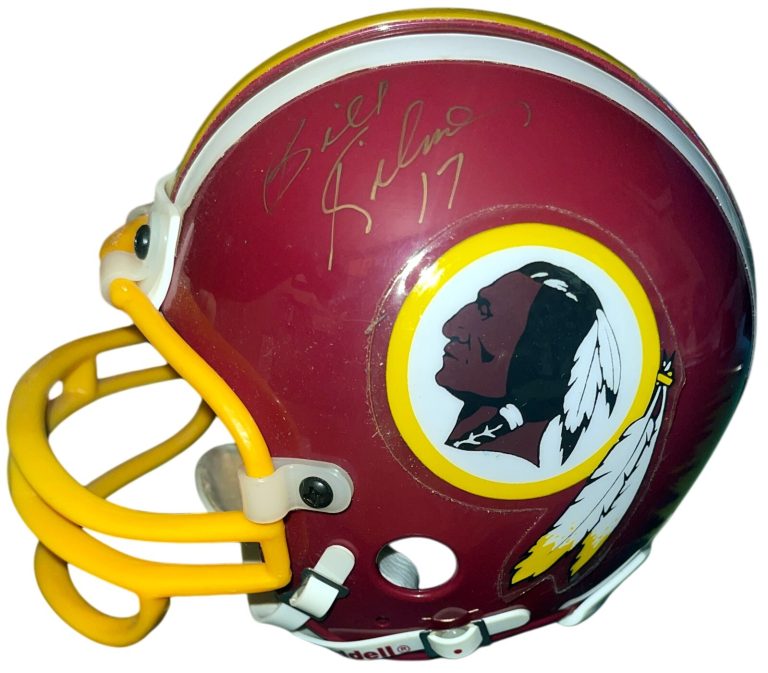 Billy Kilmer signed Washington Riddell NFL TB Rep Mini Helmet #17 - COA /Ticket