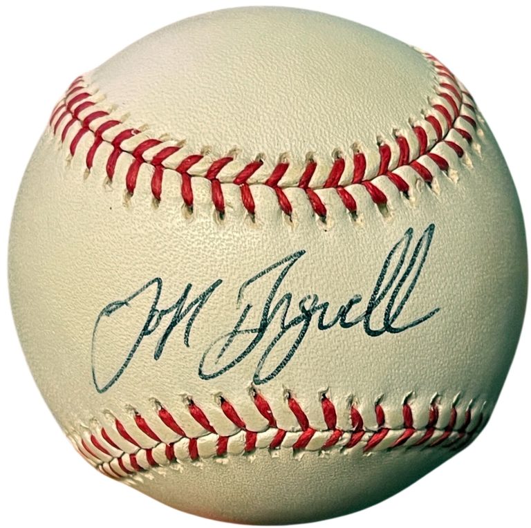 Jeff Bagwell signed Official Rawlings RONL National League Baseball- COA