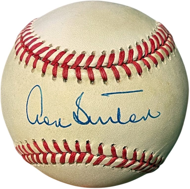 Don Sutton signed RONL Official National League Baseball toned -COA  HOF/Dodgers