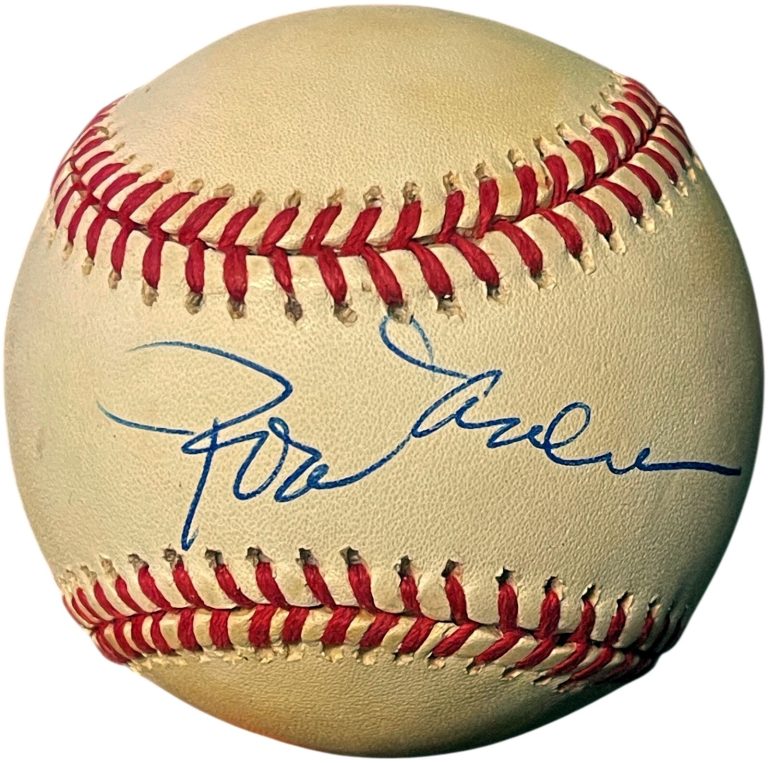 Rod Carew signed Official Rawlings ROAL American League Baseball toned- COA/HOF