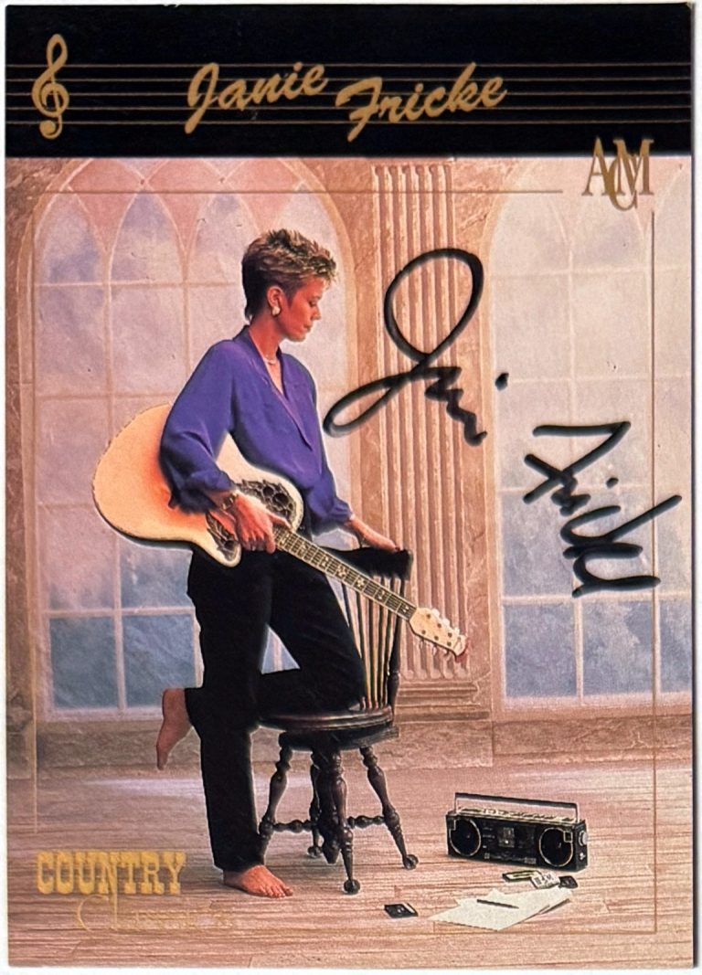 Janie Fricke signed 1992 Country Classics ACM On Card Auto #55-COA Singer/Artist
