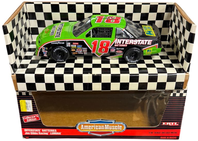 Joe Gibbs signed 1992 Chevrolet Lumina #18 Interstate Ertl 1:18 Die-Cast Car-COA