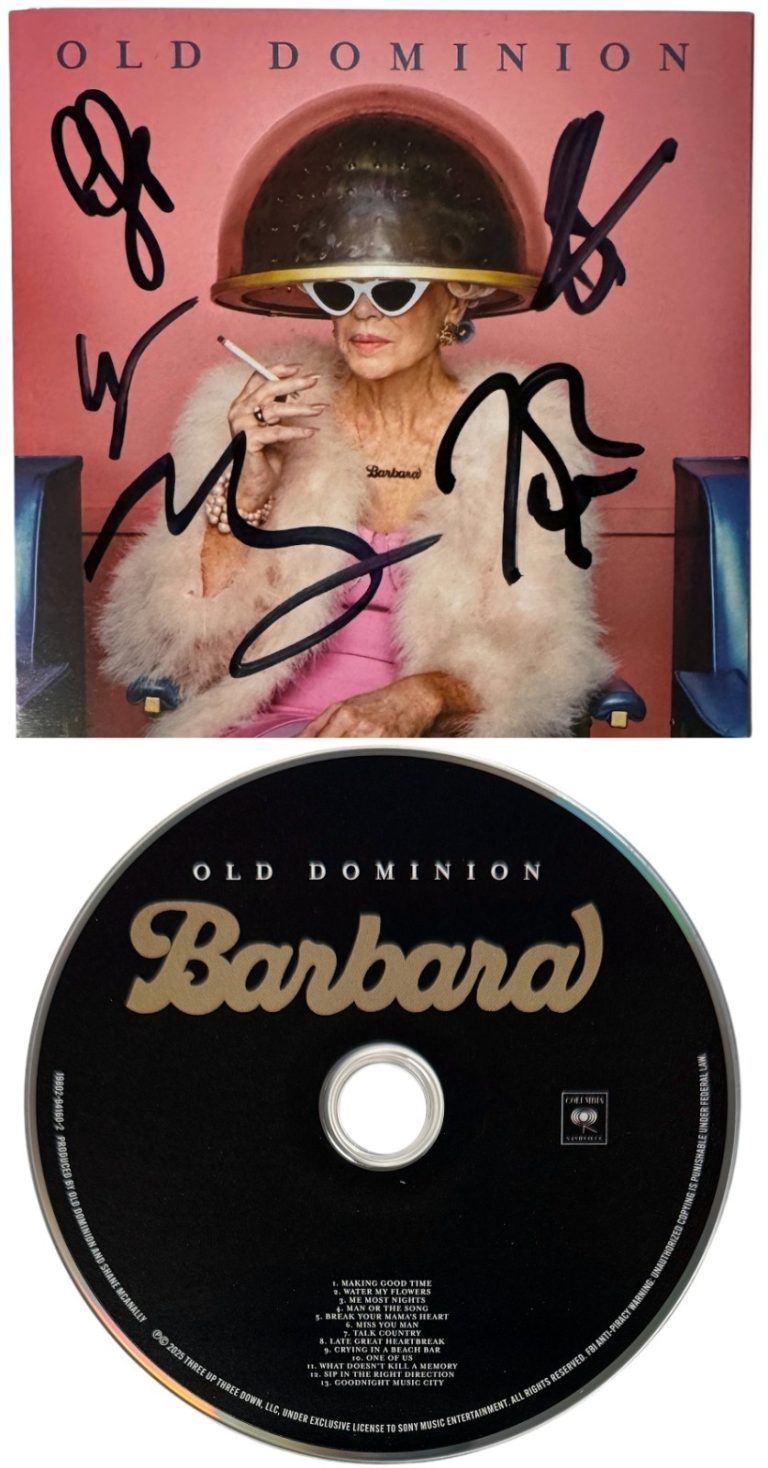 Old Dominion Band Signed 2025 Barbara Album Cover Booklet CD & Case -5 SIG – COA