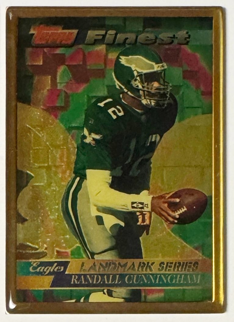 Randall Cunningham 1995 Topps Finest NFL Landmark Series Bronze Card #6 - Eagles